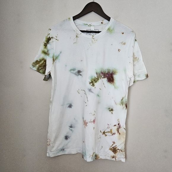 Local Beast Tie-Dye T-Shirt Bella Canvas White Unisex Mens Crewneck Cotton Large - Picture 2 of 8